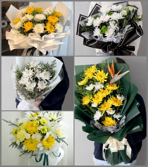 广东潮州市潮安区文祠镇李工坑村白事花束代送